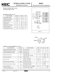 Datasheet BSS63 производства KEC